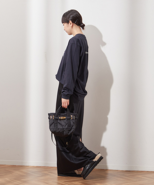 journal standard L'essage(ジャーナルスタンダードレサージュ)の「【別注】POETMEETS DUBWISE RISEロンT(Tシャツ/カットソー・レディース・ベージュ/ネイビー/ホワイト・FREE)」の7枚目の写真