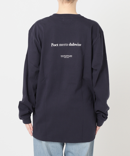 journal standard L'essage(ジャーナルスタンダードレサージュ)の「【別注】POETMEETS DUBWISE RISEロンT(Tシャツ/カットソー・レディース・ベージュ/ネイビー/ホワイト・FREE)」の12枚目の写真