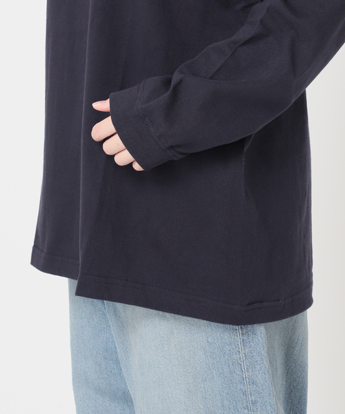 journal standard L'essage(ジャーナルスタンダードレサージュ)の「【別注】POETMEETS DUBWISE RISEロンT(Tシャツ/カットソー・レディース・ベージュ/ネイビー/ホワイト・FREE)」の15枚目の写真