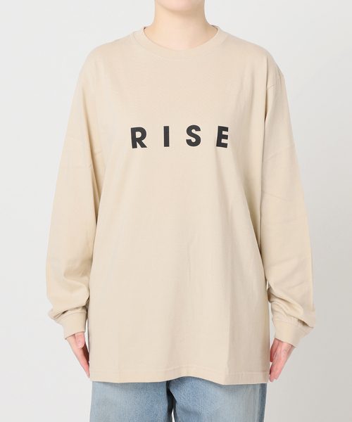 journal standard L'essage(ジャーナルスタンダードレサージュ)の「【別注】POETMEETS DUBWISE RISEロンT(Tシャツ/カットソー・レディース・ベージュ/ネイビー/ホワイト・FREE)」の18枚目の写真