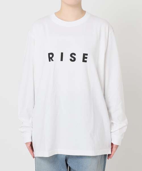 journal standard L'essage(ジャーナルスタンダードレサージュ)の「【別注】POETMEETS DUBWISE RISEロンT(Tシャツ/カットソー・レディース・ベージュ/ネイビー/ホワイト・FREE)」の21枚目の写真