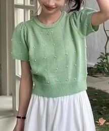 パールニットトップス