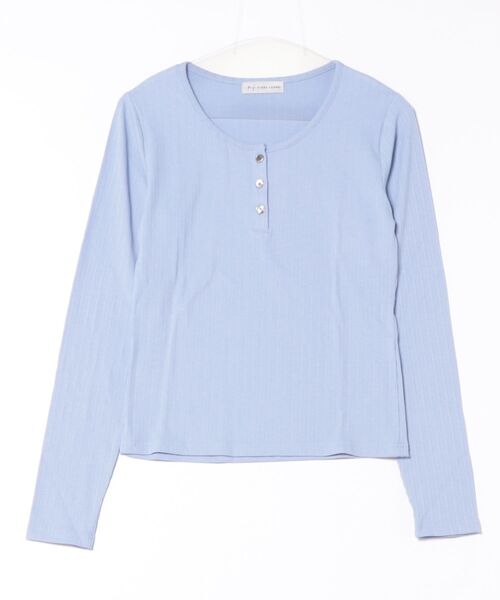 RIKKA FEMME/リッカファム ヘンリーネックロンT RF25FW03（Tシャツ