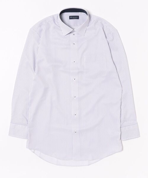 TOKYO SHIRTS(トウキョウシャツ)の「【吸水速乾】【COFREX】形態安定ノンアイロン ワイド 長袖ビジネスワイシャツ(ビジネスシャツ・メンズ・ブルー・首回り39cm-裄丈84cm/首回り39cm-裄丈80cm/首回り41cm-裄丈86cm/首回り41cm-裄丈82cm/首回り37cm-裄丈80cm/首回り37cm-裄丈84cm/首回り42cm-裄丈82cm/首回り42cm-裄丈86cm/首回り43cm-裄丈82cm/首回り43cm-裄丈86cm)」の6枚目の写真