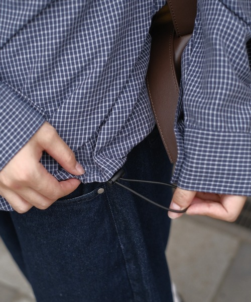 BROKEN BASE（ブロークンベース）の「Drawcode Double Pocket Grid Shirt（シャツ/ブラウス・メンズ・ネイビー/パープル・MEDIUM/LARGE）」の14枚目の写真