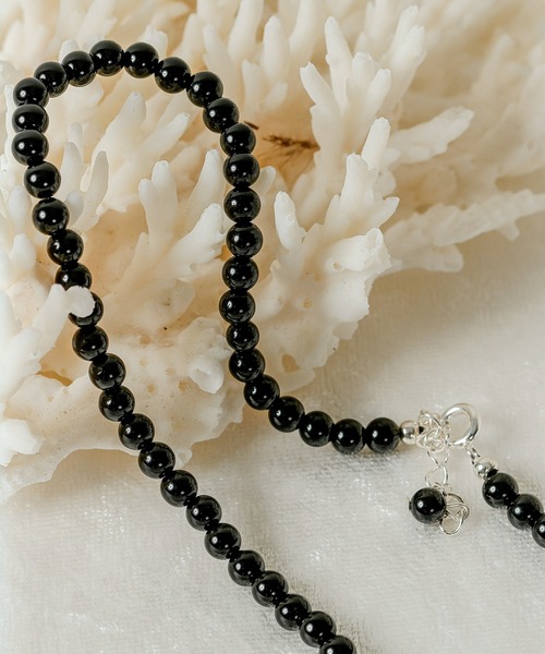 emesuelee（エメスーリー）の「silver925 onyx necklace シルバー925 オニキス ネック（ネックレス・レディース・ブラック・フリー）」の5枚目の写真