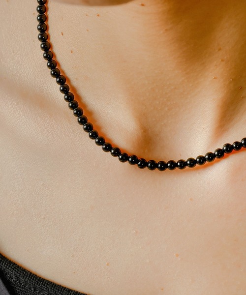emesuelee（エメスーリー）の「silver925 onyx necklace シルバー925 オニキス ネック（ネックレス・レディース・ブラック・フリー）」の3枚目の写真