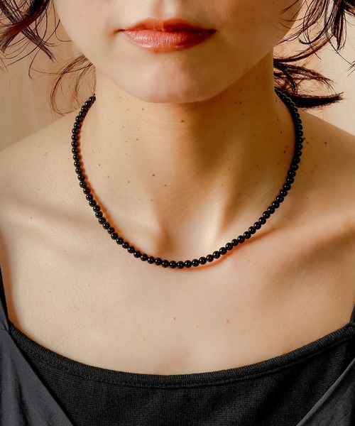 emesuelee（エメスーリー）の「silver925 onyx necklace シルバー925 オニキス ネック（ネックレス・レディース・ブラック・フリー）」の2枚目の写真