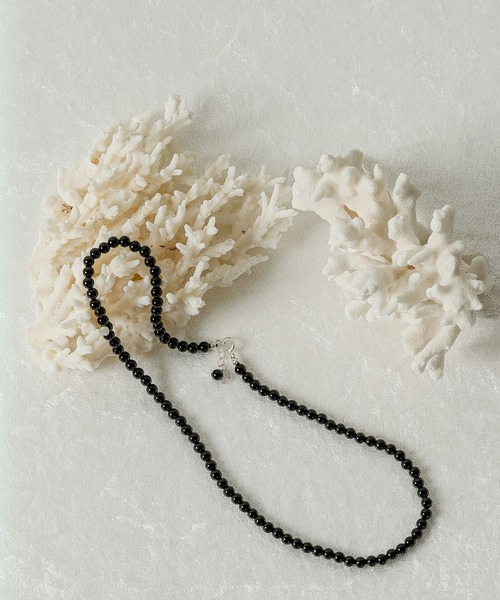 emesuelee（エメスーリー）の「silver925 onyx necklace シルバー925 オニキス ネック（ネックレス・レディース・ブラック・フリー）」の6枚目の写真