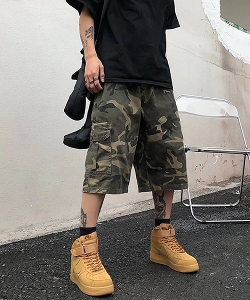 VIBGYOR（ヴィブジョー）の「迷彩カーゴ風ハーフパンツ(NEZ)（その他パンツ・メンズ・カモフラージュ・FREE）」の7枚目の写真