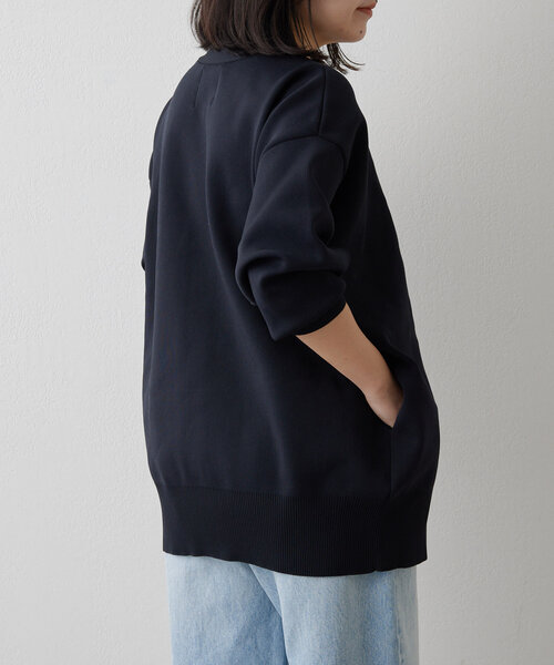 Drawing Numbers（ドローイング ナンバーズ）の「【Drawing Numbers】ルーズロングニットカーディガン（カーディガン/ボレロ・レディース・ネイビー/ベージュ/アイボリー/ブラウン/ブラック・38）」の15枚目の写真