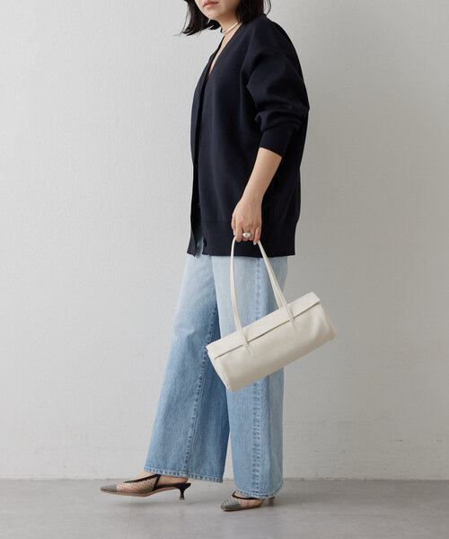 Drawing Numbers（ドローイング ナンバーズ）の「【Drawing Numbers】ルーズロングニットカーディガン（カーディガン/ボレロ・レディース・ネイビー/ベージュ/アイボリー/ブラウン/ブラック・38）」の10枚目の写真