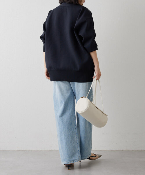 Drawing Numbers（ドローイング ナンバーズ）の「【Drawing Numbers】ルーズロングニットカーディガン（カーディガン/ボレロ・レディース・ネイビー/ベージュ/アイボリー/ブラウン/ブラック・38）」の13枚目の写真