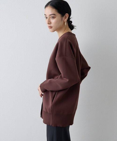 カーディガン　グレー　ドローイングナンバーズ　高品質　綿　きれいめ　カジュアル GALLARDAGALANTE（ガリャルダガランテ）の「【Drawing Numbers