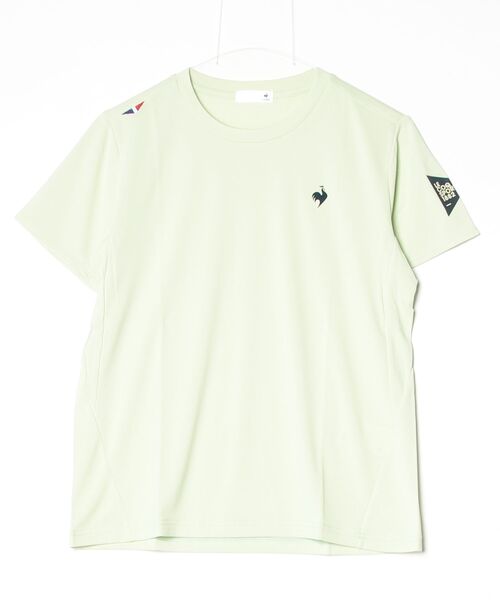 le coq sportif(ルコックスポルティフ)の「【ルコックスポルティフ】吸汗速乾/ストレッチ/UVカット半袖Tシャツ(Tシャツ/カットソー・レディース・ホワイト/ブラック/ブルー/ピンク/グリーン・M/L/S/XL)」の3枚目の写真