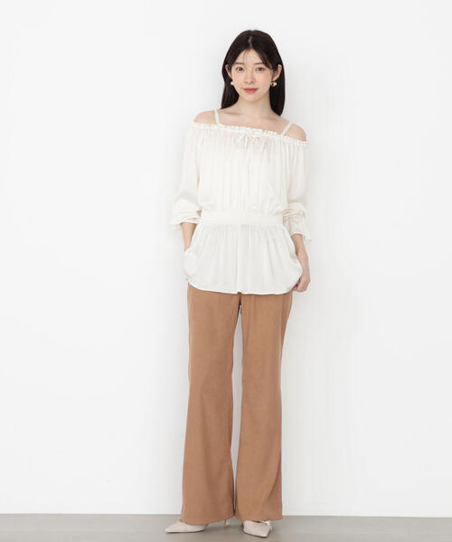 PROPORTION BODY DRESSING(プロポーションボディドレッシング)の「<E>コーデュロイフレアパンツ / 1215237900(その他パンツ・レディース・ブラウン/ベージュ・SMALL/MEDIUM)」の2枚目の写真