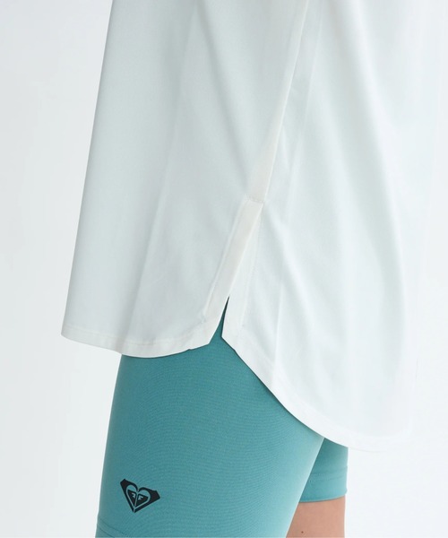 ROXY(ロキシー)の「GEOMETRIC TEE/ロキシー水陸両用速乾UVケアフロントロゴ半袖Tシャツ(水着)(Tシャツ/カットソー・レディース・ブラック/ピンク/ホワイト・LARGE/MEDIUM/SMALL)」の8枚目の写真