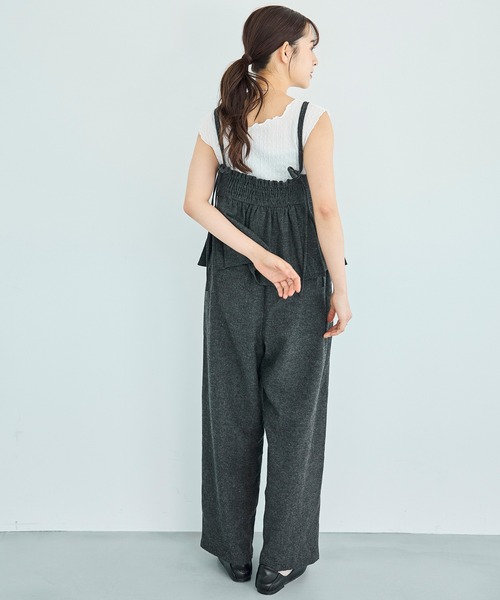 美品 23AW SABY サバイ ツイード オールインワン 706O▲ 美品 23AW SABY サバイ ツイード オールインワン 706O△