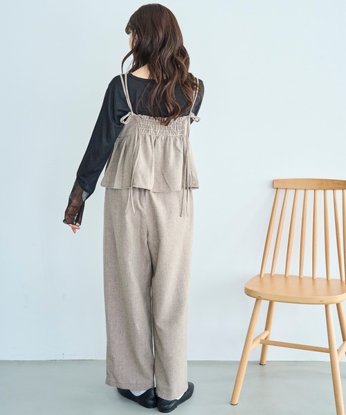 ツイード キャミセットアップ【588087】（サロペット/オーバーオール