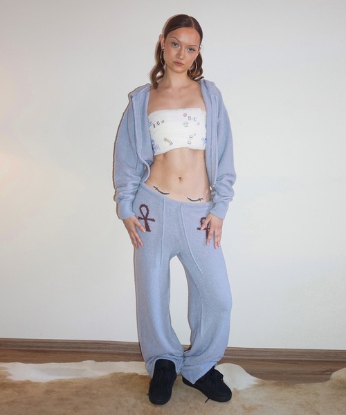 SCULPTOR（スカルプター）の「Ankh Boucle Knit Cardigan（カーディガン/ボレロ・レディース・ピンク/ライトブルー/アイボリー・LARGE/MEDIUM/SMALL）」の9枚目の写真