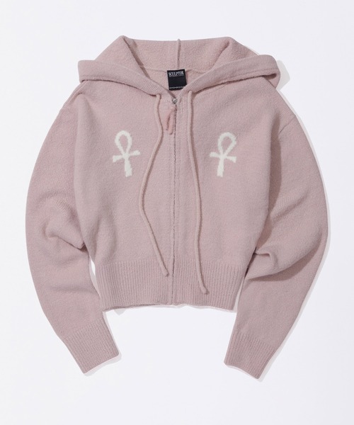 SCULPTOR（スカルプター）の「Ankh Boucle Knit Cardigan（カーディガン/ボレロ・レディース・ピンク/ライトブルー/アイボリー・LARGE/MEDIUM/SMALL）」の11枚目の写真