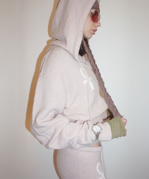 SCULPTOR（スカルプター）の「Ankh Boucle Knit Cardigan（カーディガン/ボレロ・レディース・ピンク/ライトブルー/アイボリー・LARGE/MEDIUM/SMALL）」の13枚目の写真