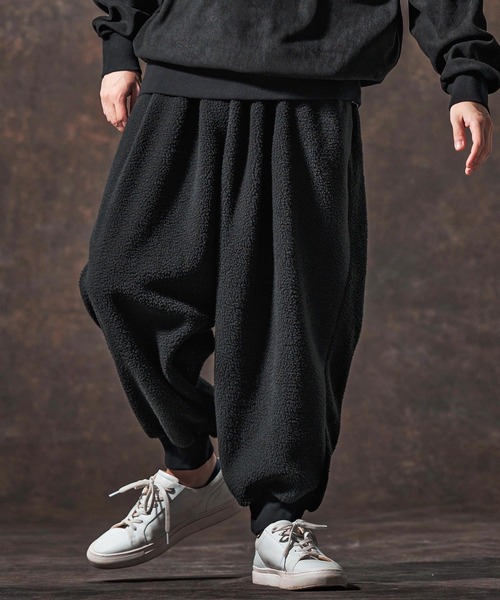 Jih Nunc（ジーヌンク）の「mp14004-ボアバルーンリブパンツ(JIH-R1139)（その他パンツ・メンズ・グレー/ブラック/ベージュ・M/S/L）」の2枚目の写真