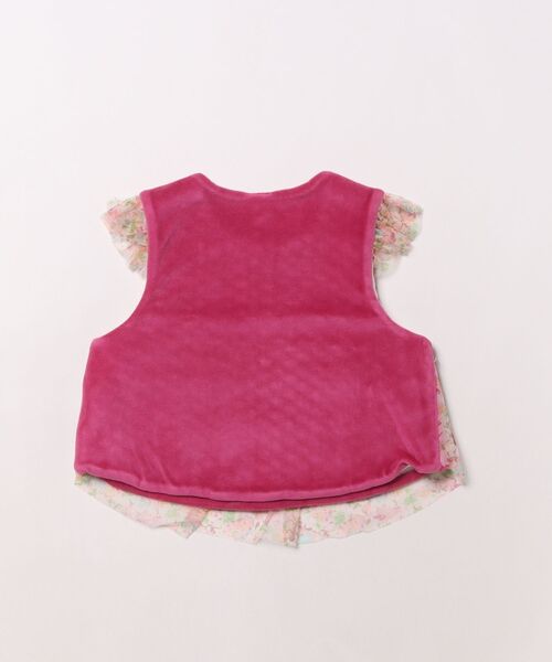 RAGMART（ラグマート）の「ドレッシーベスト（ベスト・キッズ・オフホワイト/ピンク・S/M）」の3枚目の写真