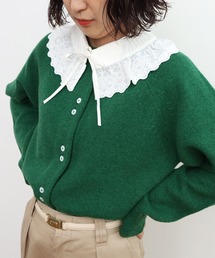 2/15ラムウール 2つ釦カーディガン