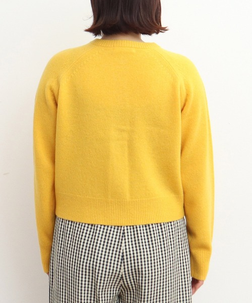 CHILD WOMAN（チャイルドウーマン）の「2/15ラムウール 2つ釦カーディガン（カーディガン/ボレロ・レディース・ブルー/アイボリー/ピンク/グリーン/レッド/イエロー/ネイビー・FREE）」の10枚目の写真