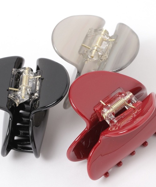 LEPSIM（レプシィム）の「バンスクリップ　581695（その他ヘアアクセサリー・レディース・ライトグレー/レッド/ブラック・ONE SIZE）」の6枚目の写真