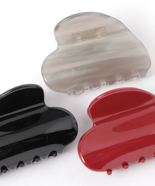 LEPSIM（レプシィム）の「バンスクリップ　581695（その他ヘアアクセサリー・レディース・ライトグレー/レッド/ブラック・ONE SIZE）」の7枚目の写真