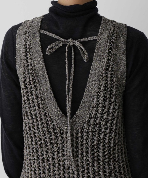 STEVELOUR」シャイニーレースニットワンピース（ワンピース）｜NANO