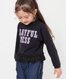 BREEZE | 【WEB限定/ジュニア対応】 裾フリル長袖Tシャツ(Tシャツ/カットソー)
