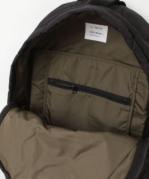 fridge(フリッジ)の「【TAION】タイオン MILITARY DOWN BACK PACK TAION-BP01ML-1(ショルダーバッグ・メンズ・その他/ブラック/グリーン/その他1/ダークカーキ・ONE SIZE)」の10枚目の写真