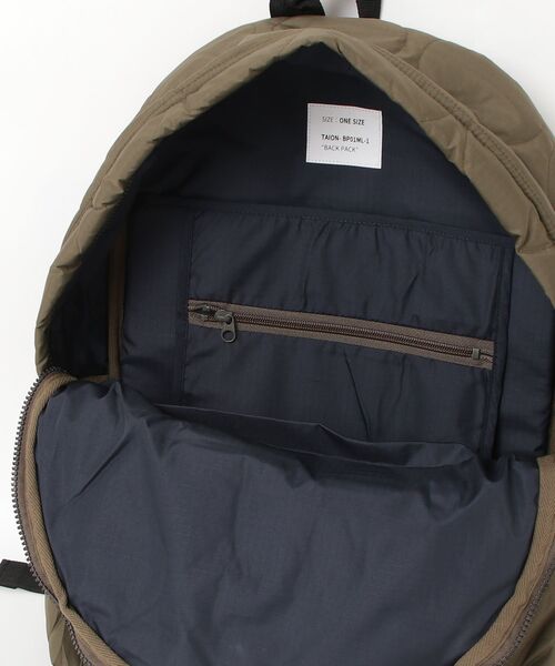 fridge(フリッジ)の「【TAION】タイオン MILITARY DOWN BACK PACK TAION-BP01ML-1(ショルダーバッグ・メンズ・その他/ブラック/グリーン/その他1/ダークカーキ・ONE SIZE)」の12枚目の写真