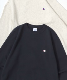 Champion/チャンピオン コットンUSA 裏毛 ロゴワッペン ワンポイント刺繍 クルーネック スウェット トレーナー/レディース メンズ