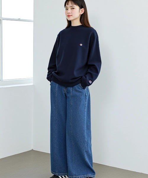 セール】Champion/チャンピオン コットンUSA 裏毛 ロゴワッペン ワン