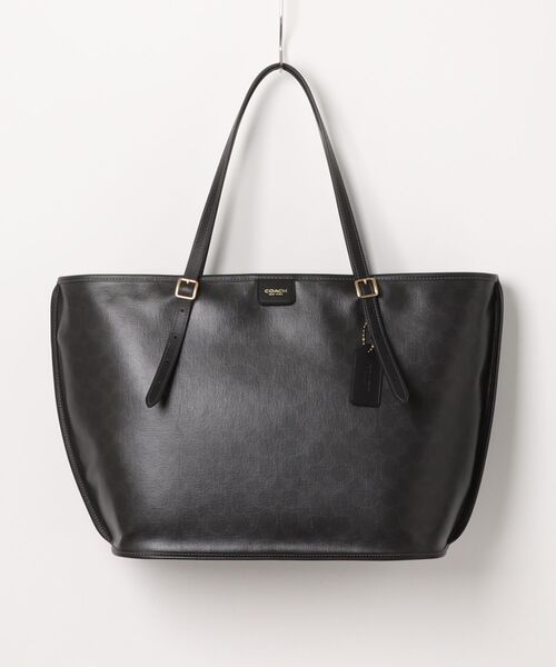 COACH(コーチ)の「タクシー トート バッグ・シグネチャー キャンバス(トートバッグ・レディース・ブラック系その他・ONE)」の2枚目の写真