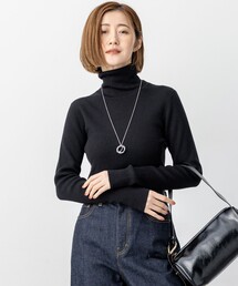 23区 | ウーステッドウール リブタートル ニット(ニット/セーター)