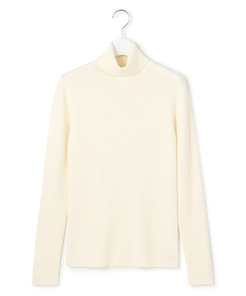 23区（ニジュウサンク）の「ウーステッドウール リブタートル ニット（ニット/セーター・レディース・ベージュ系/ブラック系/ホワイト系/グレー系/ピンク系・38/40）」の14枚目の写真