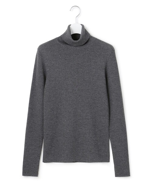 23区（ニジュウサンク）の「ウーステッドウール リブタートル ニット（ニット/セーター・レディース・ベージュ系/ブラック系/ホワイト系/グレー系/ピンク系・38/40）」の15枚目の写真