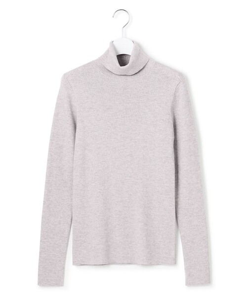 23区（ニジュウサンク）の「ウーステッドウール リブタートル ニット（ニット/セーター・レディース・ベージュ系/ブラック系/ホワイト系/グレー系/ピンク系・38/40）」の17枚目の写真