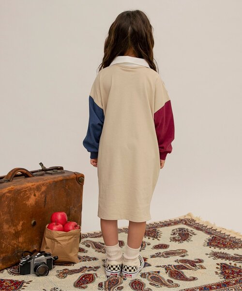 BREEZE(ブリーズ)の「【リンク/ジュニア対応】ナンバリングポロシャツワンピース(ワンピース・キッズ・レインボー/ワインレッド・90/140/130/80/120/110/100)」の22枚目の写真