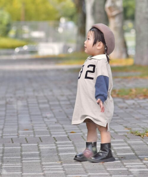 BREEZE(ブリーズ)の「【リンク/ジュニア対応】ナンバリングポロシャツワンピース(ワンピース・キッズ・レインボー/ワインレッド・90/140/130/80/120/110/100)」の19枚目の写真