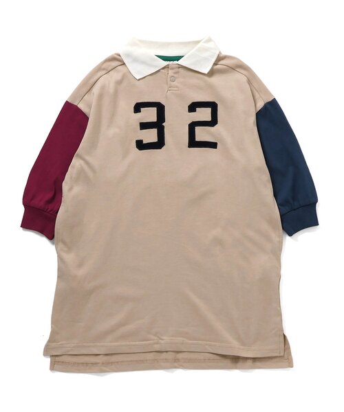 BREEZE(ブリーズ)の「【リンク/ジュニア対応】ナンバリングポロシャツワンピース(ワンピース・キッズ・レインボー/ワインレッド・90/140/130/80/120/110/100)」の11枚目の写真