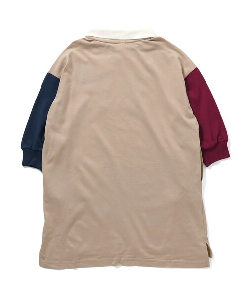 BREEZE(ブリーズ)の「【リンク/ジュニア対応】ナンバリングポロシャツワンピース(ワンピース・キッズ・レインボー/ワインレッド・90/140/130/80/120/110/100)」の9枚目の写真