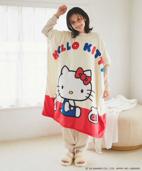 sanrio characters】HELLO KITTY/ハローキティあったか着るフリース
