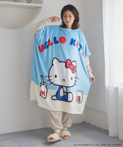 sanrio characters】HELLO KITTY/ハローキティあったか着るフリース