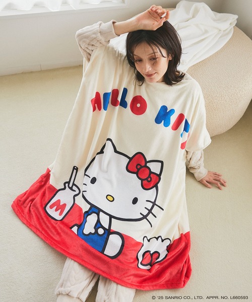 セール】【sanrio characters】HELLO KITTY/ハローキティあったか着る